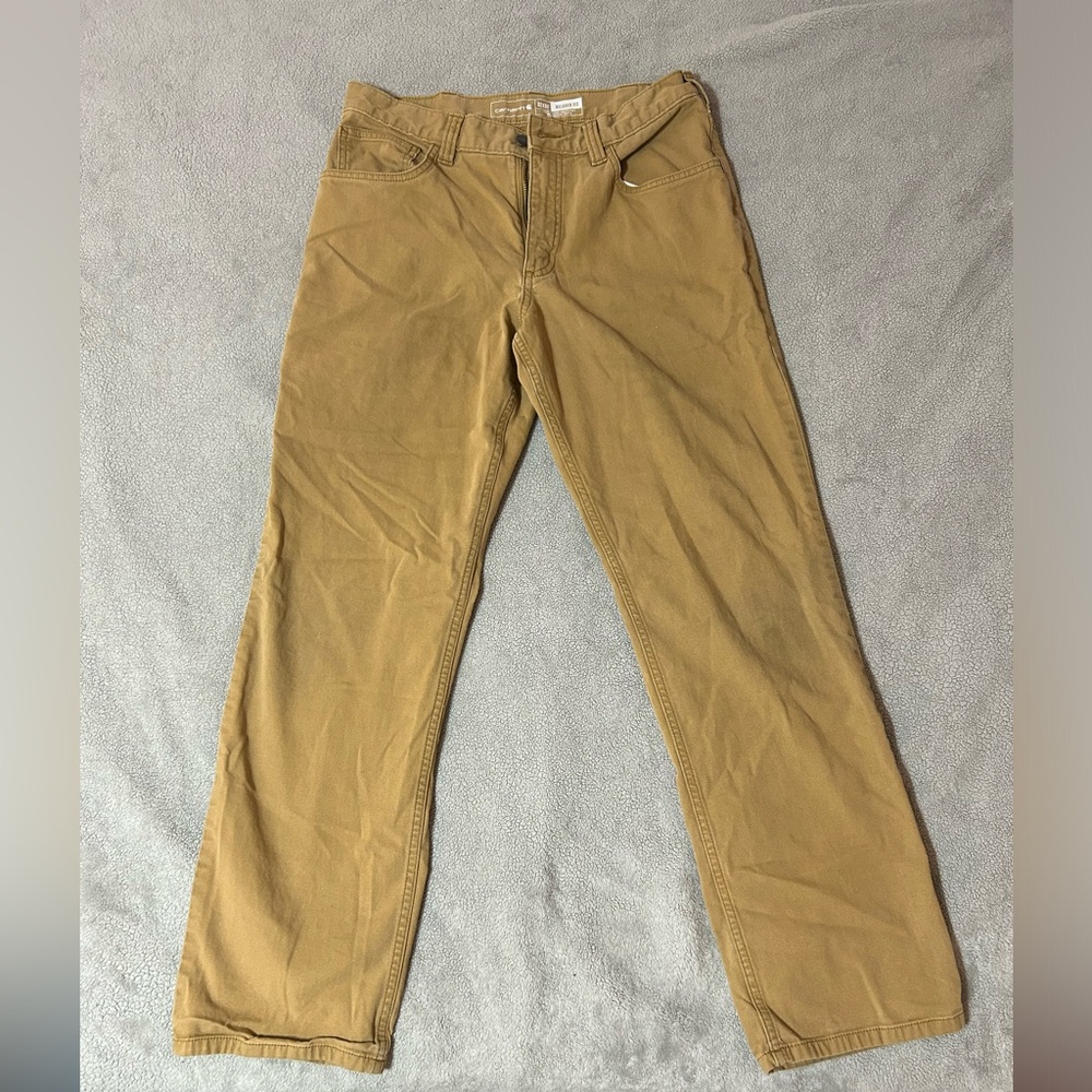 Carhartt 32x32 Men’s Work Jeans Beige / Tan